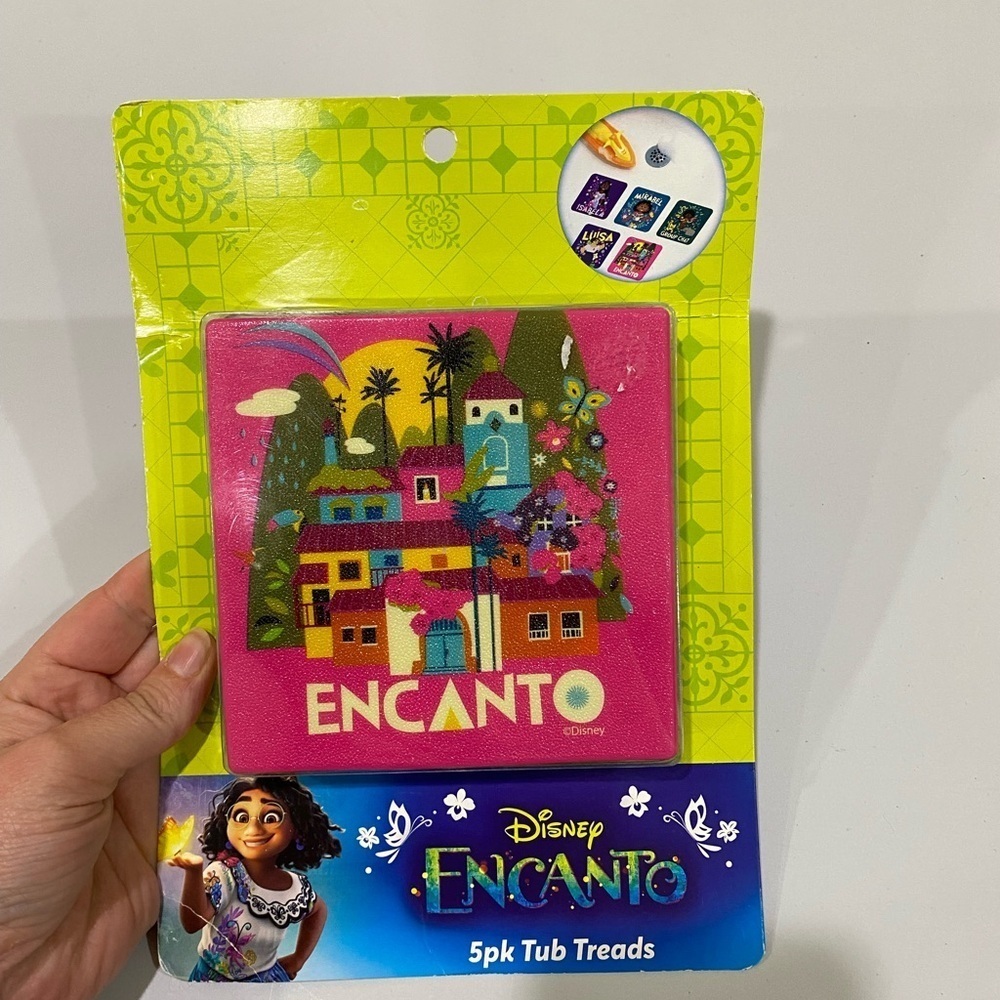 Disney Encanto Pink and Green Tub Treads